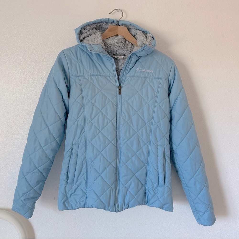 Baby Blue color Columbia Women's Copper Crest Fleece Lined Jacket